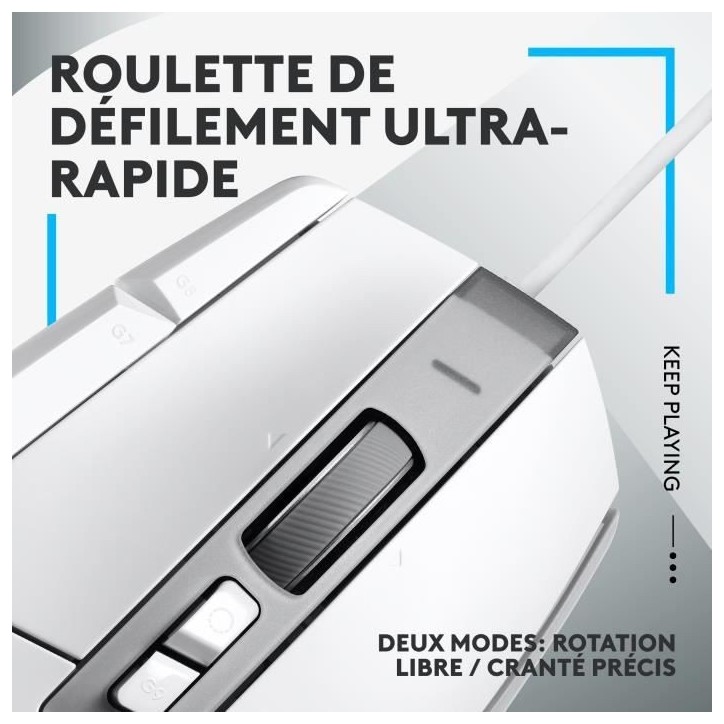 Souris gamer - Filaire - Logitech G - G502 X - Blanc Souris gamer - Filaire - Logitech G - G502 X - Blanc