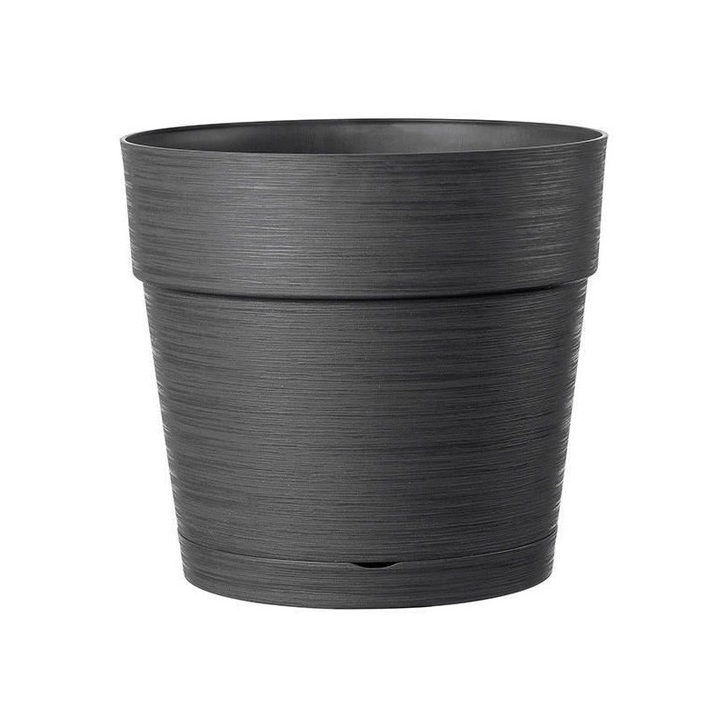 DEROMA Pot de fleurs Vaso Save R - 48 x h43,1 cm - 58L - Gris foncé DEROMA Pot de fleurs Vaso Save R - 48 x h43,1 cm - 58L - Gris foncé
