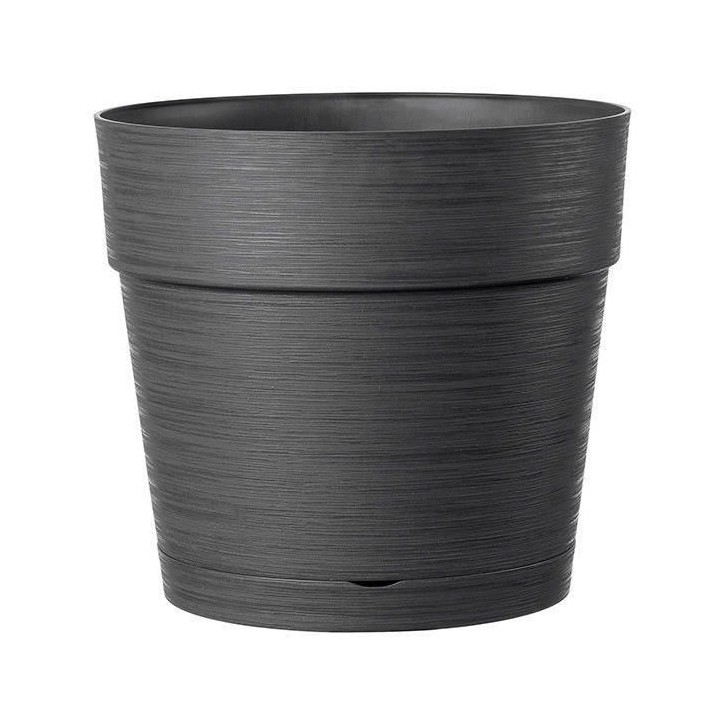 DEROMA Pot de fleurs Vaso Save R - 48 x h43,1 cm - 58L - Gris foncé DEROMA Pot de fleurs Vaso Save R - 48 x h43,1 cm - 58L - Gris foncé