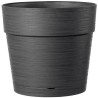 DEROMA Pot de fleurs Vaso Save R - 48 x h43,1 cm - 58L - Gris foncé