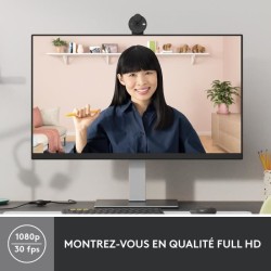 Webcam - Full HD 1080p - Logitech - Brio 300 - Microphone intégré -