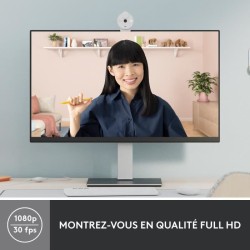 Webcam - Full HD 1080p - Logitech - Brio 300 - Microphone intégré -