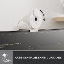 Webcam - Full HD 1080p - Logitech - Brio 300 - Microphone intégré -