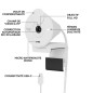 Webcam - Full HD 1080p - Logitech - Brio 300 - Microphone intégré - Blanc Webcam - Full HD 1080p - Logitech - Brio 300 - Microphone intégré - Blanc
