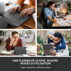 Etui clavier - Logitech - Combo Touch - AZERTY - Pour iPad (10e géné