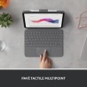 Etui clavier - Logitech - Combo Touch - AZERTY - Pour iPad (10e géné