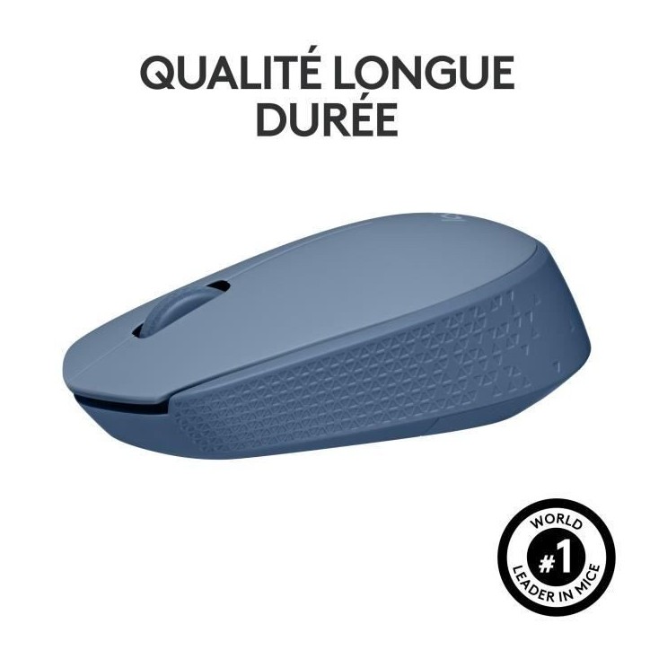 Souris - Sans Fil - Logitech - M171 - Bleu gris - Ambidextre Souris - Sans Fil - Logitech - M171 - Bleu gris - Ambidextre
