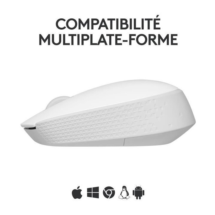 Souris - Sans Fil - Logitech - M171 - Blanc - Ambidextre Souris - Sans Fil - Logitech - M171 - Blanc - Ambidextre