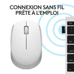 Souris - Sans Fil - Logitech - M171 - Blanc - Ambidextre