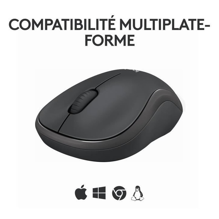 Souris - Sans fil - Logitech - M240 Silent - Graphite