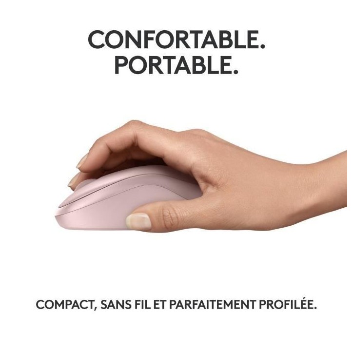 Souris - Sans fil - Logitech - M240 Silent - Rose