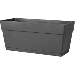 DEROMA Jardiniere Muret Save R - 79x35 x H35 cm - 75L - Gris foncé