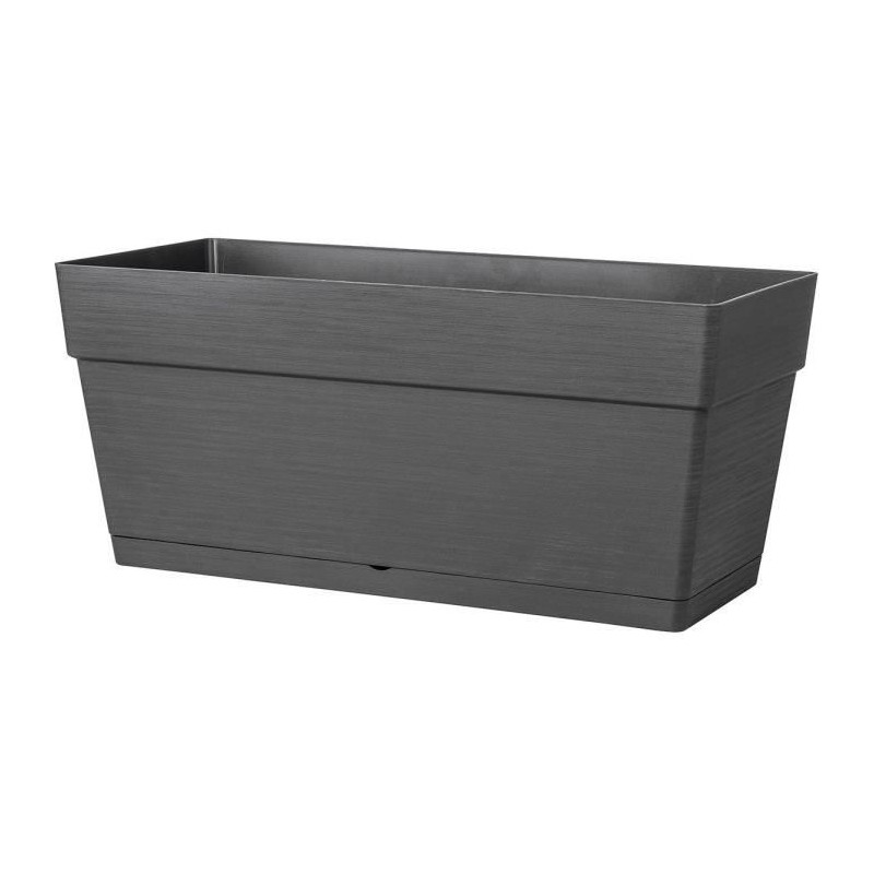 DEROMA Jardiniere Muret Save R - 79x35 x H35 cm - 75L - Gris foncé DEROMA Jardiniere Muret Save R - 79x35 x H35 cm - 75L - Gris foncé