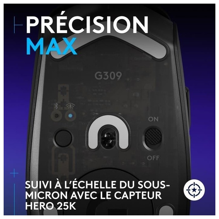 Souris gamer - Sans fil - Logitech G - G309 - Noir Souris gamer - Sans fil - Logitech G - G309 - Noir