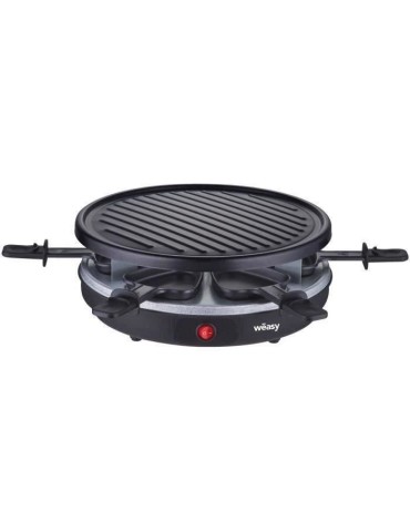 WEASY LUGA60 - Appareil a raclette et grill 4 personnes - 900W - Revetement anti-adhésif - 30x30cm - Plaque amovible