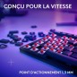 Clavier gamer - Sans fil - Logitech G - G515 TKL Lightspeed - AZERTY - Mécanique linéaire - Rétroéclairé - Noir