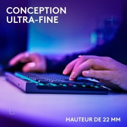 Clavier gamer - Sans fil - Logitech G - G515 TKL Lightspeed - AZERTY -