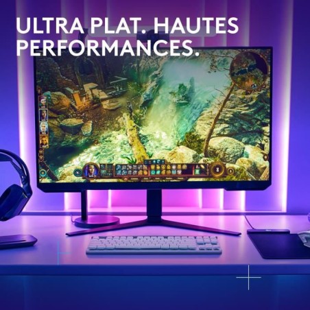 Clavier gamer - Sans fil - Logitech G - G515 TKL Lightspeed - AZERTY - Mécanique tactile - Rétroéclairé - Blanc