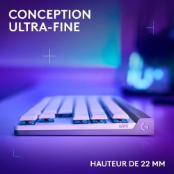 Clavier gamer - Sans fil - Logitech G - G515 TKL Lightspeed - AZERTY -