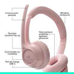 Casque - Sans fil - Logitech - Zone 300 - Bluetooth - Anti-parasite -