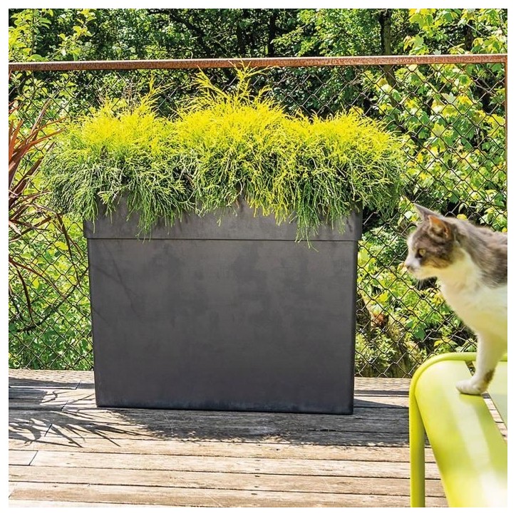 DEROMA Muret haut LIKE R - 78x29,5 cm H65 cm - Anthracite DEROMA Muret haut LIKE R - 78x29,5 cm H65 cm - Anthracite