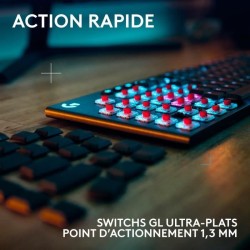 Clavier gamer - Sans fil - Logitech G - G915 X - AZERTY - Mécanique -