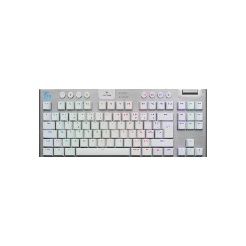 Clavier gamer - Sans fil - Logitech G - G915 TKL X - AZERTY - Switch t Clavier gamer - Sans fil - Logitech G - G915 TKL X - AZERTY - Switch t