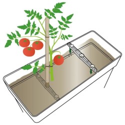 DEROMA Muret haut LIKE R - 78x29,5 cm H65 cm - Anthracite