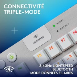 Clavier gamer - Sans fil - Logitech G - G915 TKL X - AZERTY - Switch t