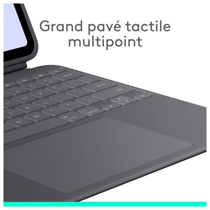 Etui clavier -Logitech - Combo Touch - AZERTY - Pour iPad Pro 13 (M4)(2024) - Graphite