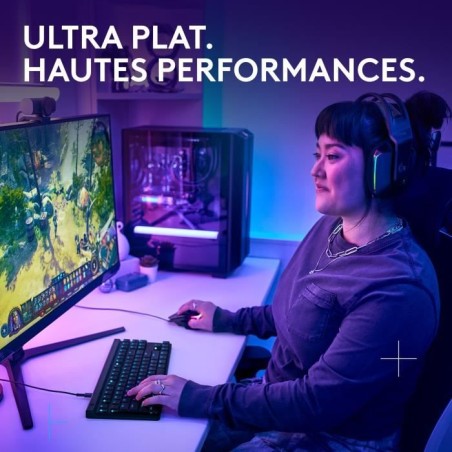 Clavier gamer - Filaire - Logitech G - G515 TKL - AZERTY - Mécanique - RGB - Noir