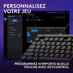 Clavier gamer - Filaire - Logitech G - G515 TKL - AZERTY - Mécanique