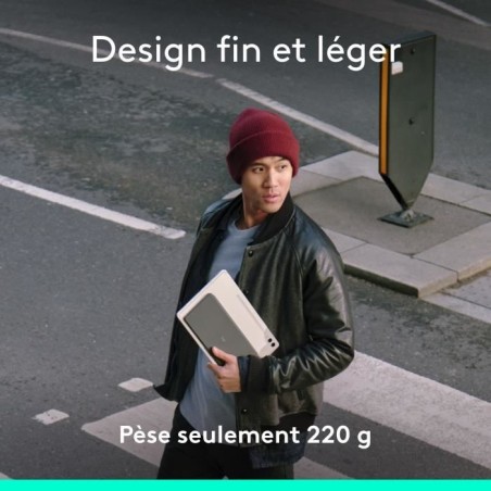 Etui clavier - Logitech - Keys to go 2- AZERTY - Universel - Graphite