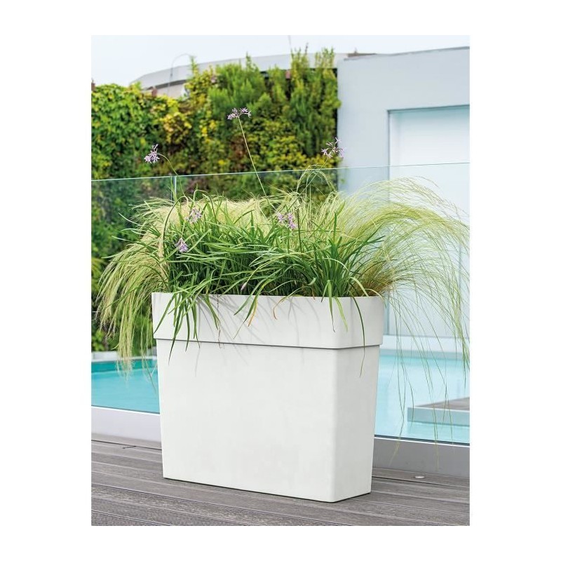 DEROMA Muret haut LIKE R - 78x29,5 cm H65 cm - Blanc DEROMA Muret haut LIKE R - 78x29,5 cm H65 cm - Blanc