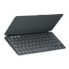 Etui clavier - Logitech - Keys to go 2 - AZERTY - Pour Ipad - Graphite