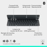 Etui clavier - Logitech - Keys to go 2 - AZERTY - Pour Ipad - Graphite