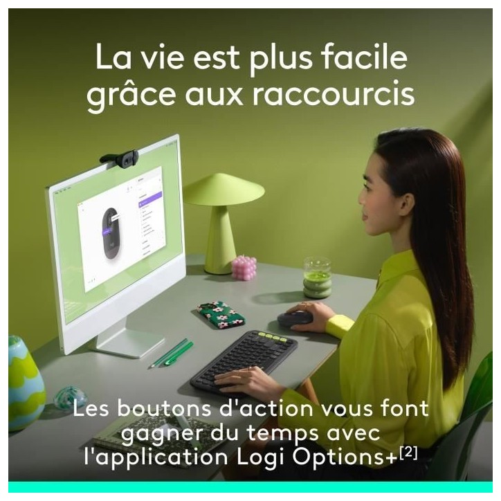 Souris - Sans fil - Logitech - Pop Mouse - Graphite Souris - Sans fil - Logitech - Pop Mouse - Graphite