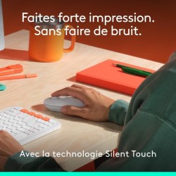 Souris - Sans fil - Logitech - Pop Mouse - Blanc cassé