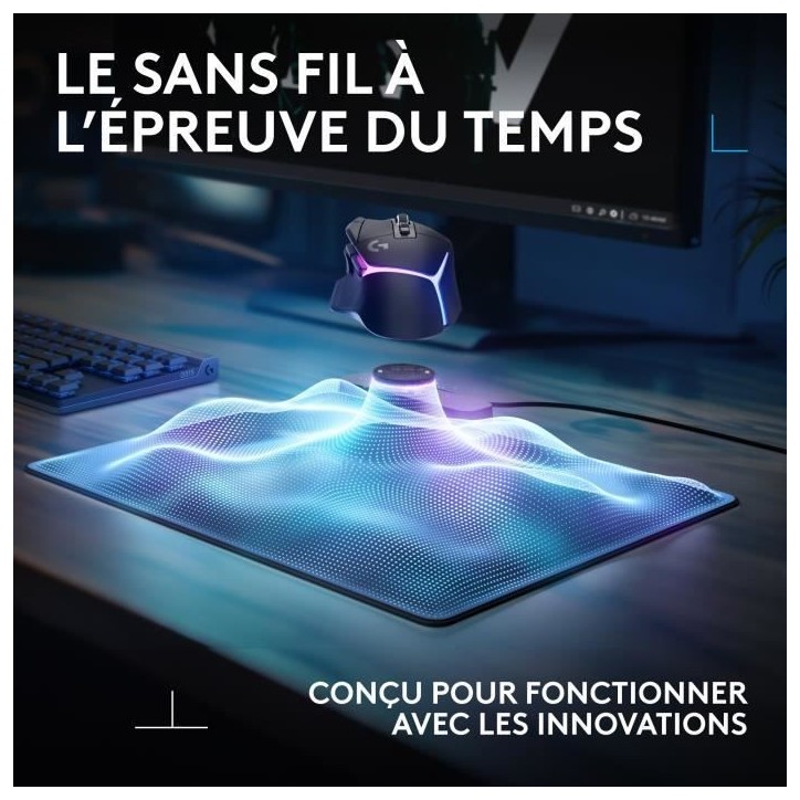 Tapis de souris gamer - Logitech G - Powerplay 2 - Systeme de charge sans fil - Noir Tapis de souris gamer - Logitech G - Powerplay 2 - Systeme de charge sans fil - Noir