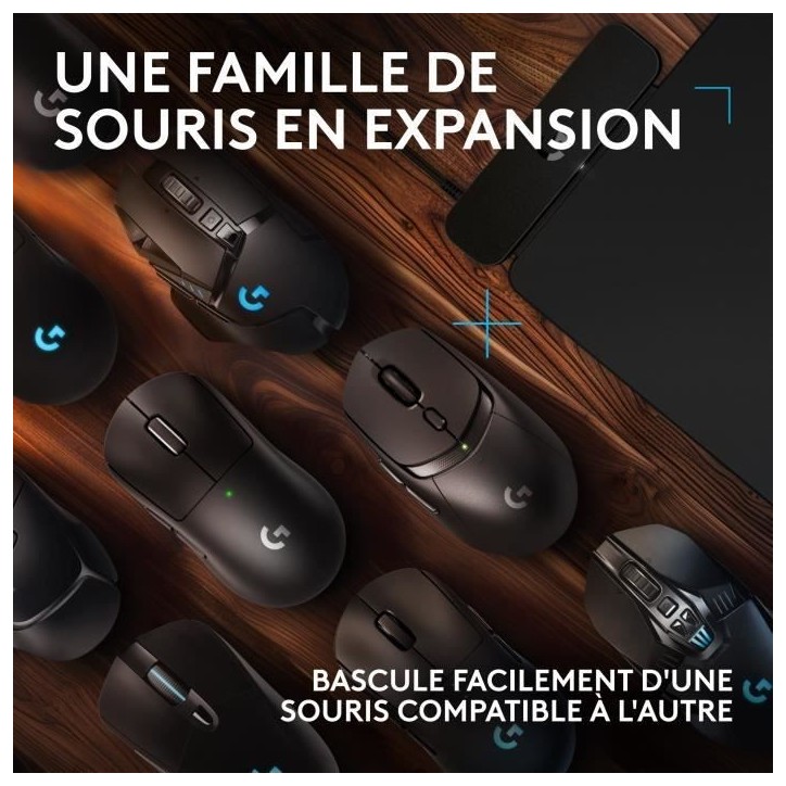 Tapis de souris gamer - Logitech G - Powerplay 2 - Systeme de charge sans fil - Noir Tapis de souris gamer - Logitech G - Powerplay 2 - Systeme de charge sans fil - Noir