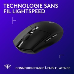 Souris gamer - Sans fil - Logitech G - G305 Lightspeed - Noir