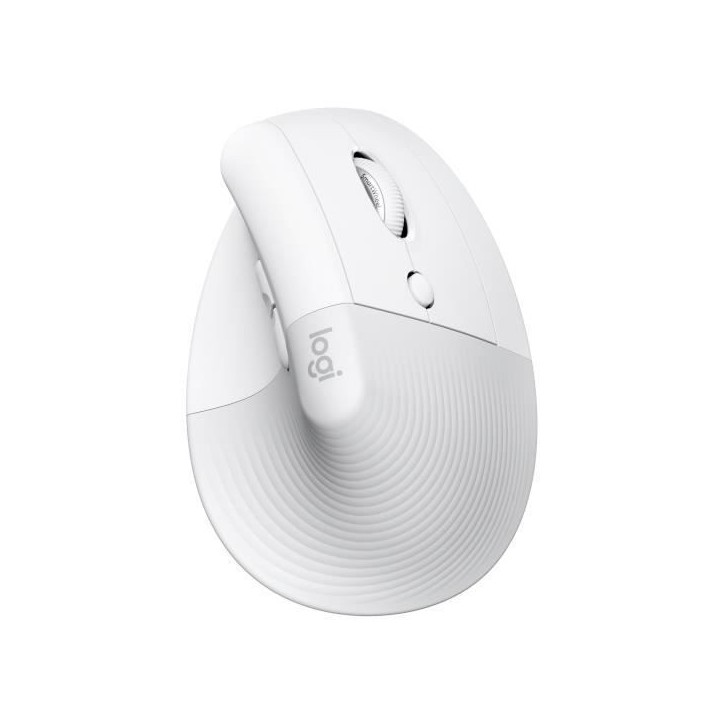 Souris - Sans Fil - Logitech - Lift Ergonomique Verticale - Blanc - Droitier - Pour Mac Souris - Sans Fil - Logitech - Lift Ergonomique Verticale - Blanc - Droitier - Pour Mac