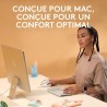 Souris - Sans Fil - Logitech - Lift Ergonomique Verticale - Blanc - Dr