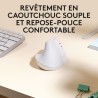 Souris - Sans Fil - Logitech - Lift Ergonomique Verticale - Blanc - Dr