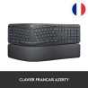Clavier - Sans fil - Logitech - ERGO K860 - AZERTY - Ergonomique avec