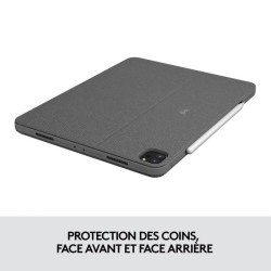 Etui clavier - Logitech - Combo Touch - AZERTY - Pour iPad Pro 12.9 ne