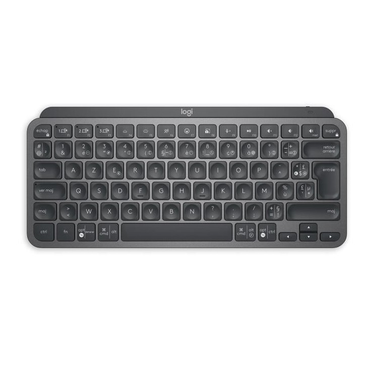 Clavier - Sans Fil - Logitech - MX Keys Mini - AZERTY - Rétroéclairé - Noir Clavier - Sans Fil - Logitech - MX Keys Mini - AZERTY - Rétroéclairé - Noir