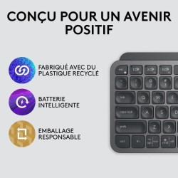 Clavier - Sans Fil - Logitech - MX Keys Mini - AZERTY - Rétroéclair
