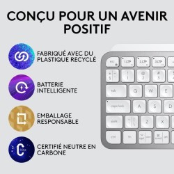 Clavier - Sans Fil - Logitech - MX Keys Mini - AZERTY - Rétroéclair