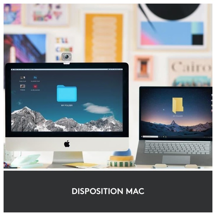 Clavier - Sans fi l- Logitech - MX Keys Mini - AZERTY - Rétroéclairé - Pour Mac compact - Gris clair